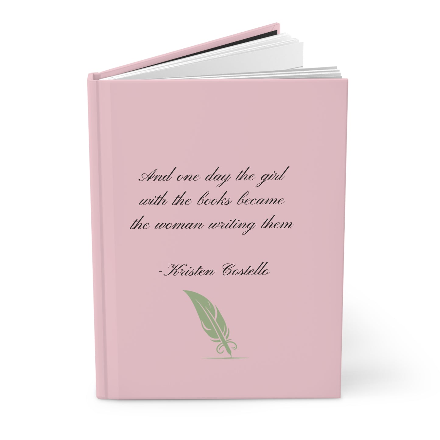 And one day the girl with the books became the woman writing them. Journal
