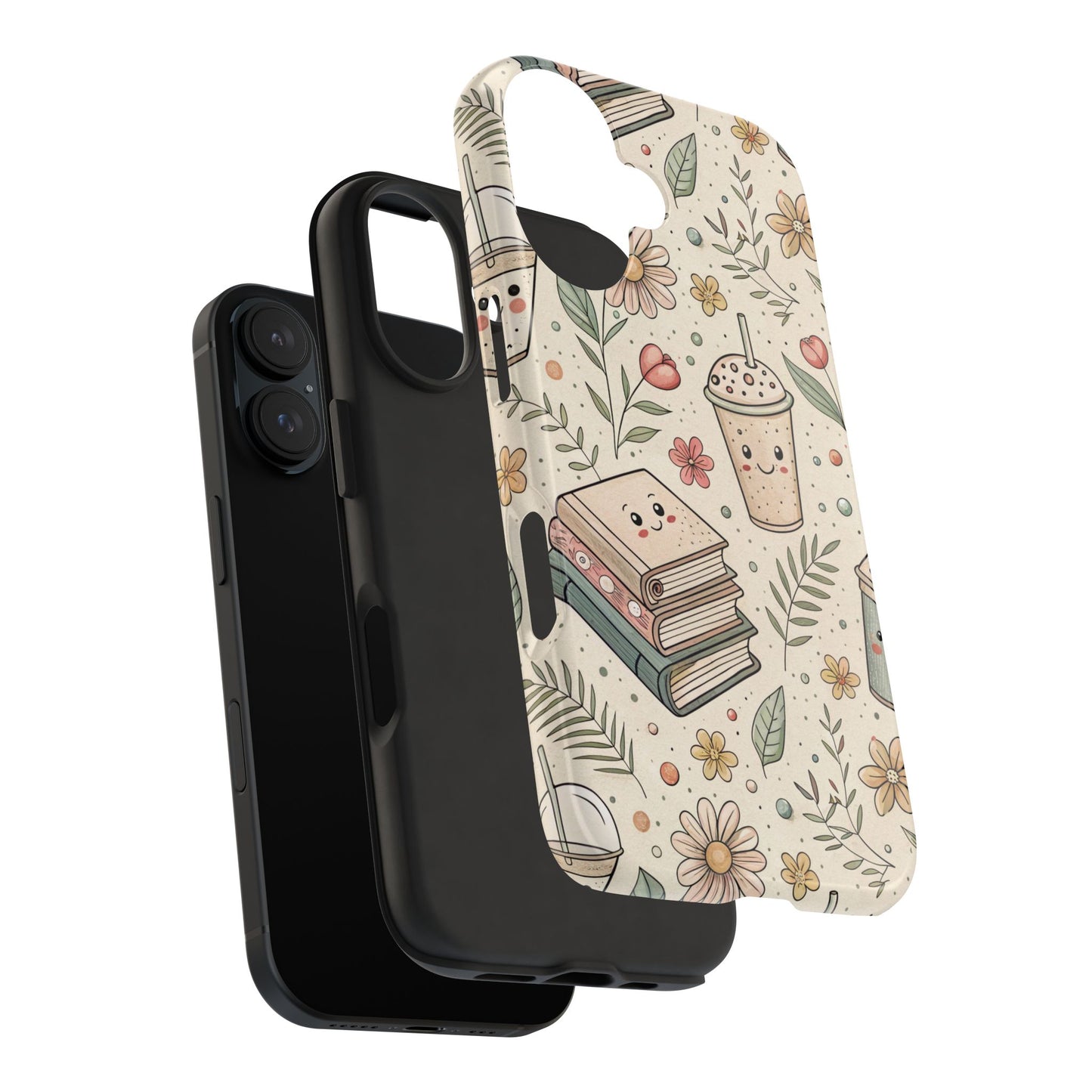 Book and Coffee Phone case