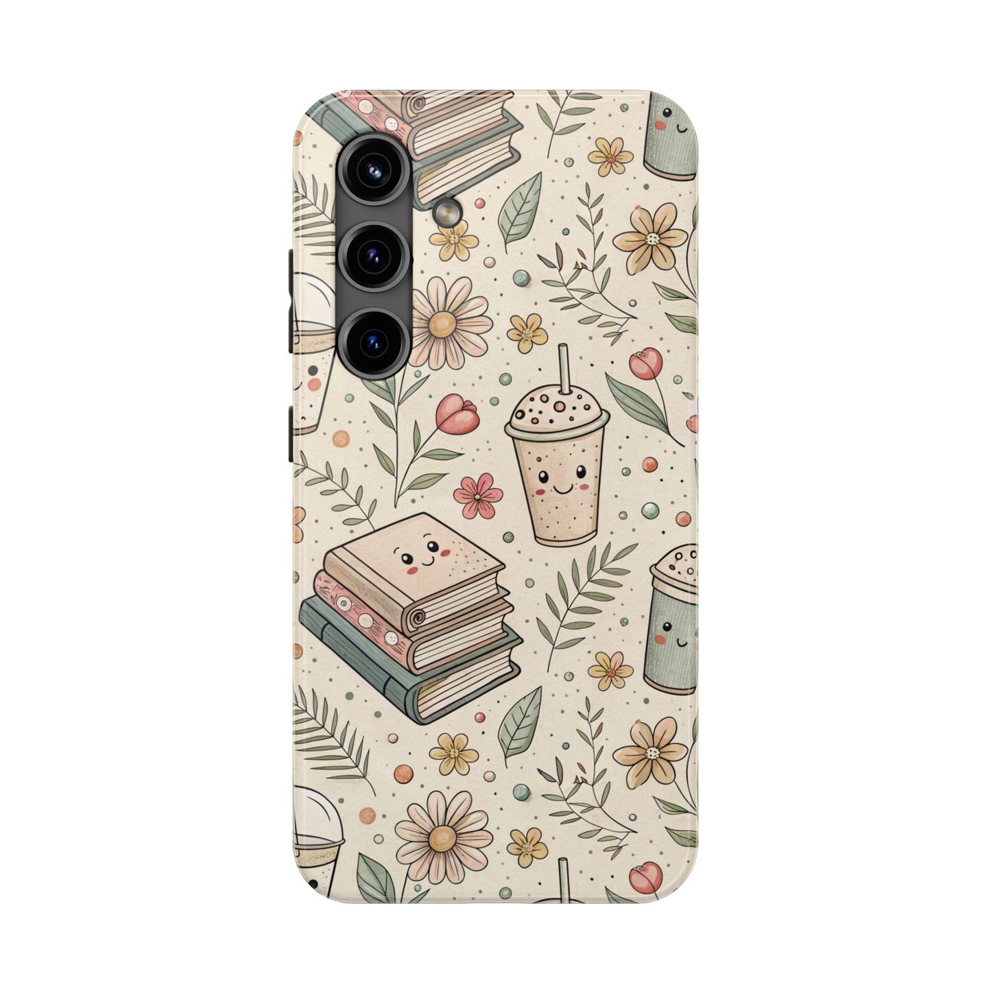 Book and Coffee Phone case